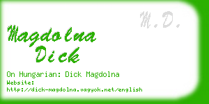 magdolna dick business card